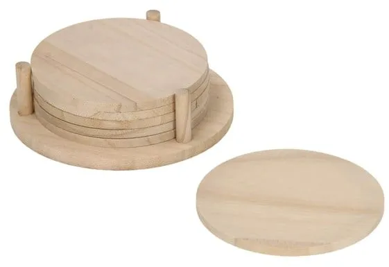 Playwood Decorate your own Wooden Coasters 6pcs.