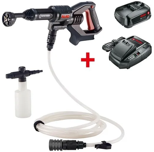 AL-KO Langaton painepesuri PW 1850 18 V akulla ja laturilla