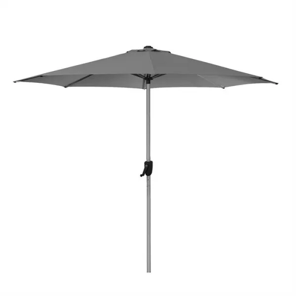 Cane-Line Sunshade-aurinkovarjo kampikahvalla - Ø 300 cm - Antrasiitti