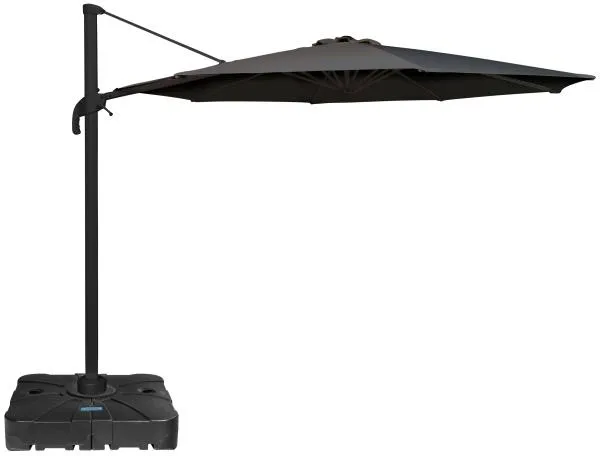 Roma-aurinkovarjo pyörivällä mekanismilla, tummanharmaa 3 m