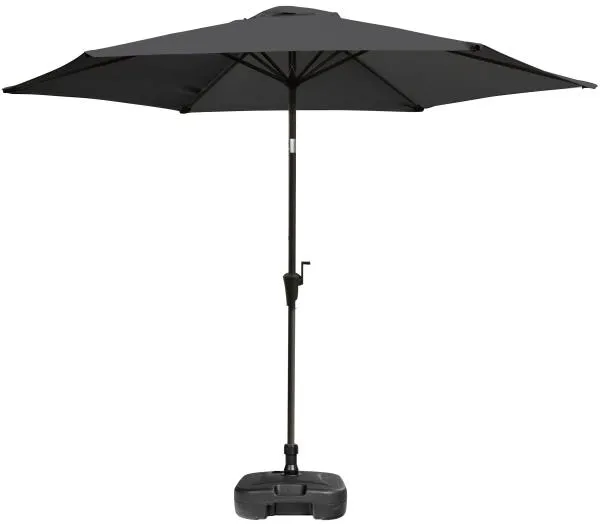 Aurinkovarjo kallistuksella tummanharmaa 3m 3m